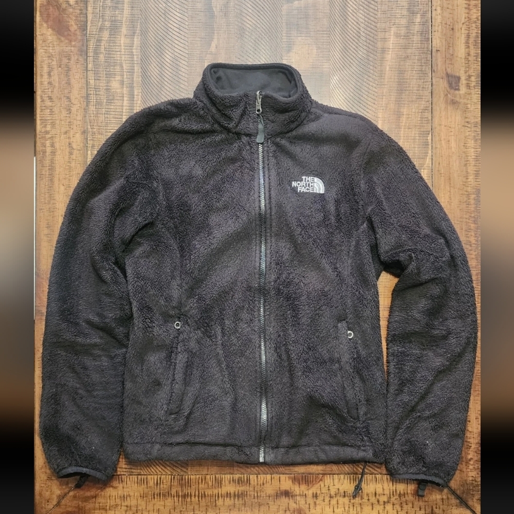 The North Face Osito Full Zip Up Womens Fleece Jacket Size Medium Black